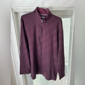 Chaps Maroon XLT Sweater 1/4 Zip — like new!
